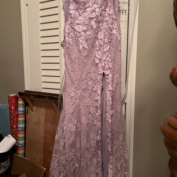 Lavender Prom Dress - Picture 5 of 7